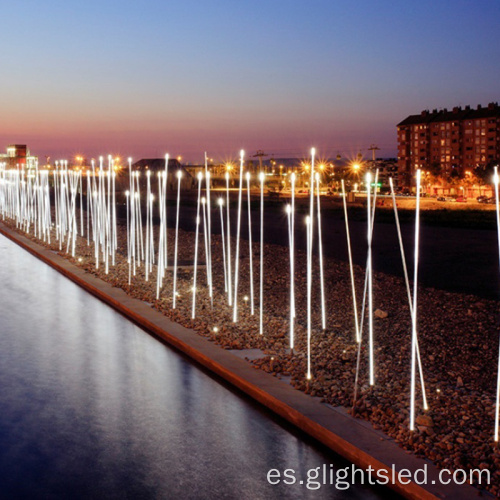 Paisaje decorativo jardín de césped IP65 Fibra óptica impermeable al aire libre Luz óptica